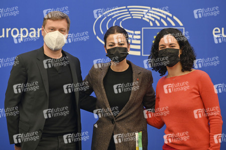 Pressekonferenz im Europäischen Parlament in Straßburg
