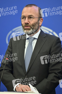 Pressekonferenz im Europäischen Parlament in Straßburg