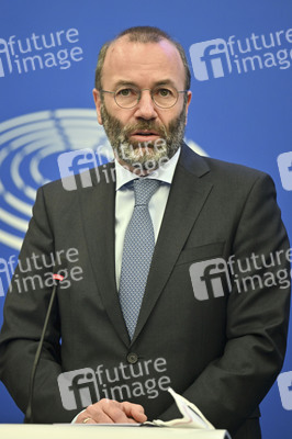 Pressekonferenz im Europäischen Parlament in Straßburg