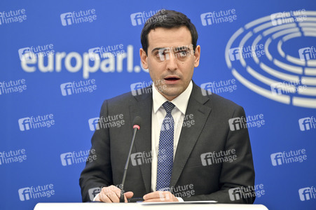 Pressekonferenz im Europäischen Parlament in Straßburg