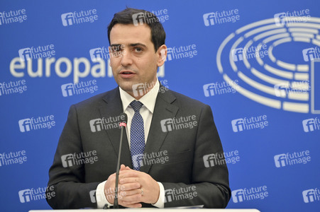 Pressekonferenz im Europäischen Parlament in Straßburg