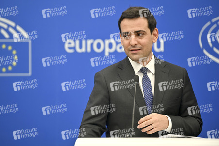 Pressekonferenz im Europäischen Parlament in Straßburg