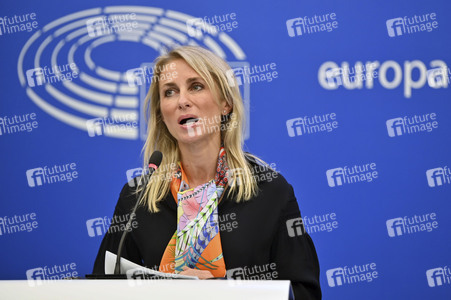 Pressekonferenz im Europäischen Parlament in Straßburg