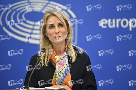 Pressekonferenz im Europäischen Parlament in Straßburg