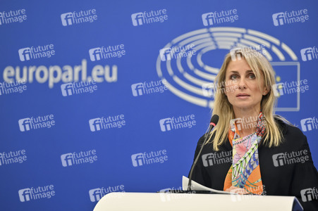 Pressekonferenz im Europäischen Parlament in Straßburg