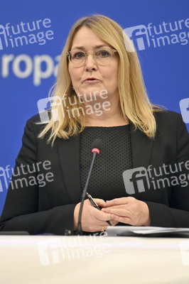 Pressekonferenz im Europäischen Parlament in Straßburg