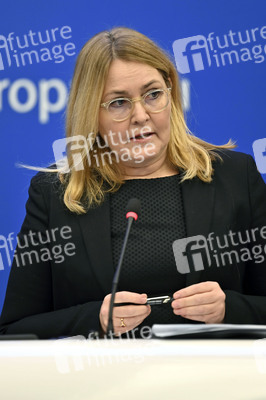 Pressekonferenz im Europäischen Parlament in Straßburg