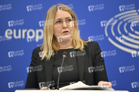 Pressekonferenz im Europäischen Parlament in Straßburg