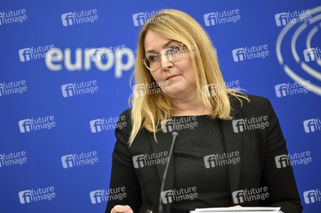 Pressekonferenz im Europäischen Parlament in Straßburg