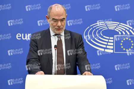 Pressekonferenz im Europäischen Parlament in Straßburg