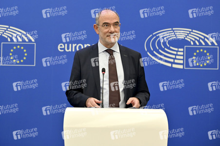 Pressekonferenz im Europäischen Parlament in Straßburg