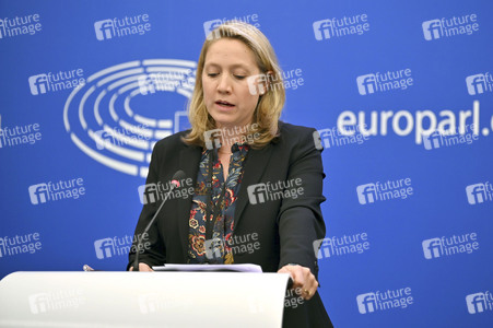 Pressekonferenz im Europäischen Parlament in Straßburg