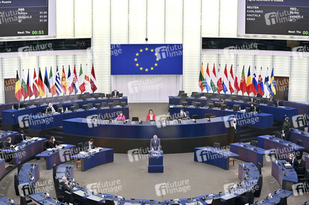Plenartagung im Europäischen Parlament in Straßburg