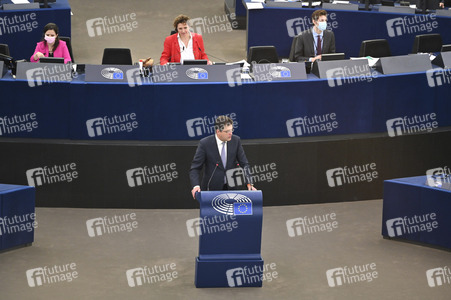 Plenartagung im Europäischen Parlament in Straßburg