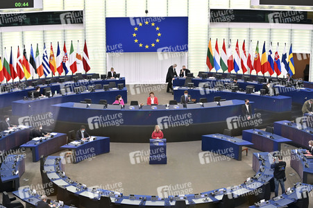 Plenartagung im Europäischen Parlament in Straßburg
