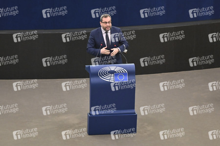 Plenartagung im Europäischen Parlament in Straßburg