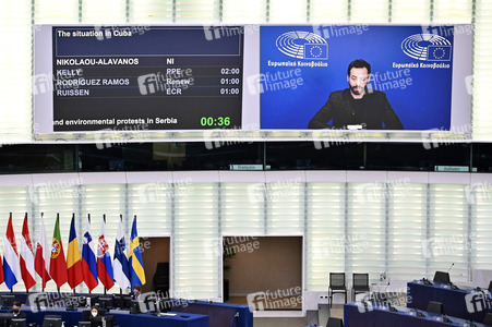 Plenartagung im Europäischen Parlament in Straßburg