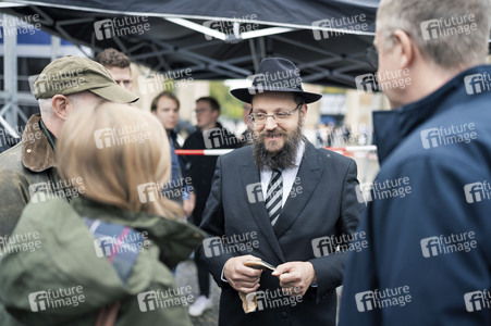 Solidaritätskundgebung für Israel vor dem Brandenburger Tor in Berlin