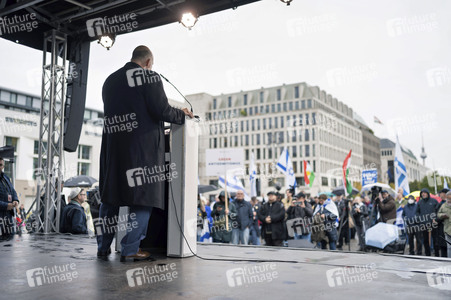 Solidaritätskundgebung für Israel vor dem Brandenburger Tor in Berlin