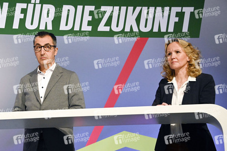 Ergebnisverkündung der digitalen Urabstimmung von Bündnis 90/Die Grünen in Berlin