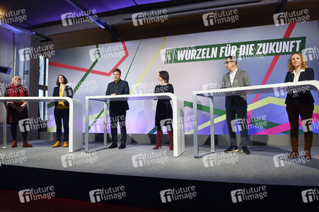 Ergebnisverkündung der digitalen Urabstimmung von Bündnis 90/Die Grünen in Berlin