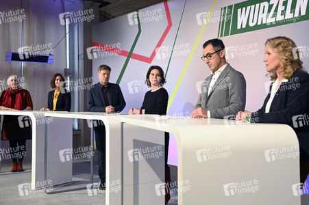 Ergebnisverkündung der digitalen Urabstimmung von Bündnis 90/Die Grünen in Berlin