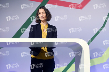 Ergebnisverkündung der digitalen Urabstimmung von Bündnis 90/Die Grünen in Berlin