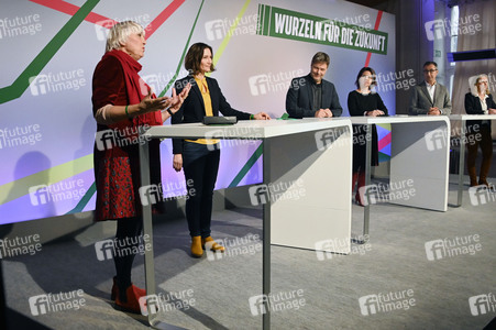 Ergebnisverkündung der digitalen Urabstimmung von Bündnis 90/Die Grünen in Berlin