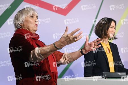 Ergebnisverkündung der digitalen Urabstimmung von Bündnis 90/Die Grünen in Berlin
