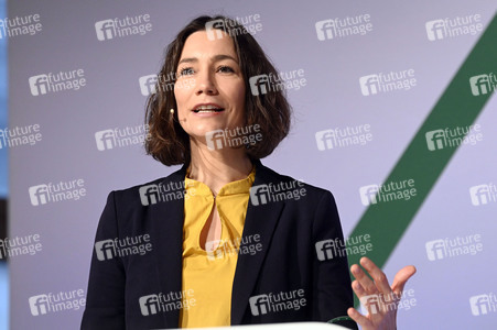 Ergebnisverkündung der digitalen Urabstimmung von Bündnis 90/Die Grünen in Berlin