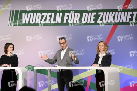 Ergebnisverkündung der digitalen Urabstimmung von Bündnis 90/Die Grünen in Berlin