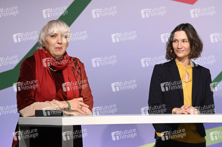 Ergebnisverkündung der digitalen Urabstimmung von Bündnis 90/Die Grünen in Berlin