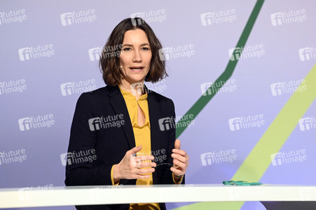 Ergebnisverkündung der digitalen Urabstimmung von Bündnis 90/Die Grünen in Berlin