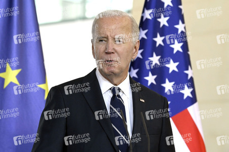 Empfang des amerikanischen Präsidenten Joe Biden im Bundeskanzleramt in Berlin