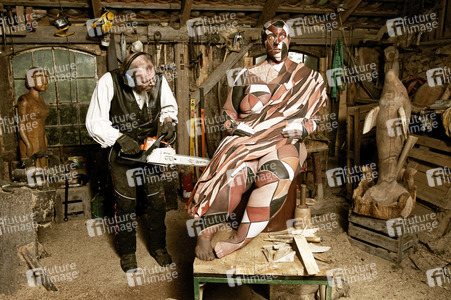 FARBKÖRPER Kalender 2025: Bodypainting Variationen