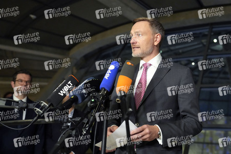 Fraktionssitzung und Pressestatement der FDP zum Ampel-Aus in Berlin