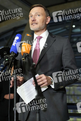 Fraktionssitzung und Pressestatement der FDP zum Ampel-Aus in Berlin