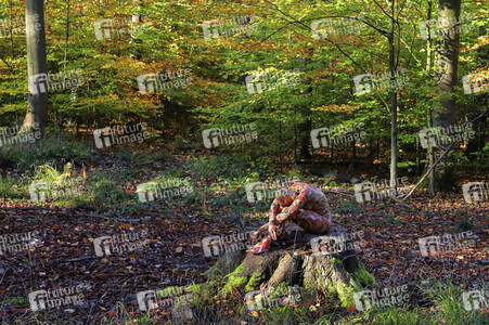 NATURE ART: Herbstlaub / Autumn Leaves Bodypainting