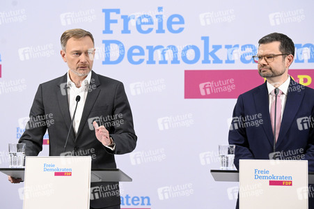 Presseskonferenz der FDP zur Vorstellung des neuen Generalsekretärs Marco Buschmann in Berlin