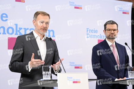 Presseskonferenz der FDP zur Vorstellung des neuen Generalsekretärs Marco Buschmann in Berlin
