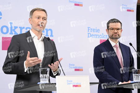 Presseskonferenz der FDP zur Vorstellung des neuen Generalsekretärs Marco Buschmann in Berlin