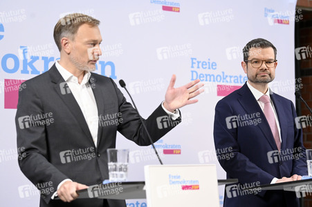 Presseskonferenz der FDP zur Vorstellung des neuen Generalsekretärs Marco Buschmann in Berlin
