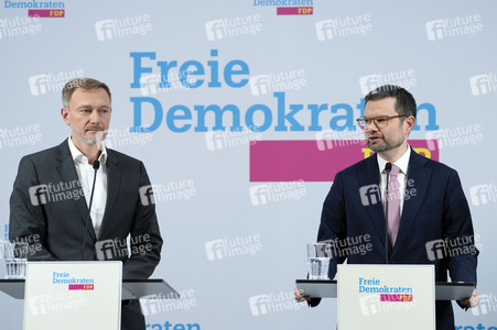 Presseskonferenz der FDP zur Vorstellung des neuen Generalsekretärs Marco Buschmann in Berlin