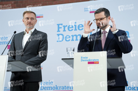 Presseskonferenz der FDP zur Vorstellung des neuen Generalsekretärs Marco Buschmann in Berlin