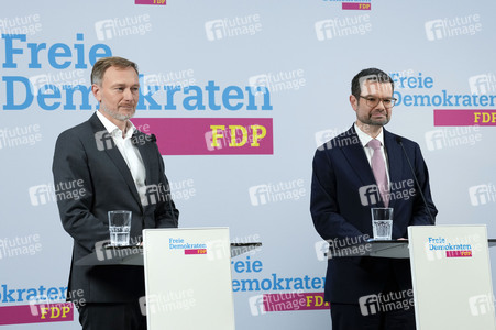 Presseskonferenz der FDP zur Vorstellung des neuen Generalsekretärs Marco Buschmann in Berlin