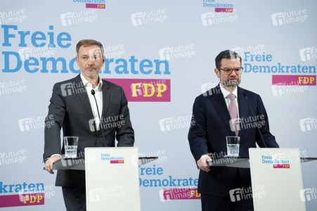 Presseskonferenz der FDP zur Vorstellung des neuen Generalsekretärs Marco Buschmann in Berlin