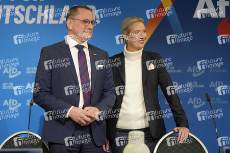 Pressekonferenz zur Präsentation des Kanzlerkandidaten der AfD für die Bundestagswahl 2025 in Berlin