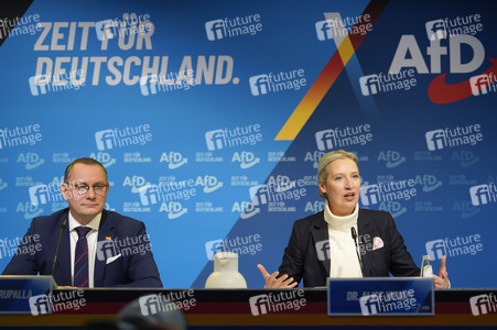 Pressekonferenz zur Präsentation des Kanzlerkandidaten der AfD für die Bundestagswahl 2025 in Berlin
