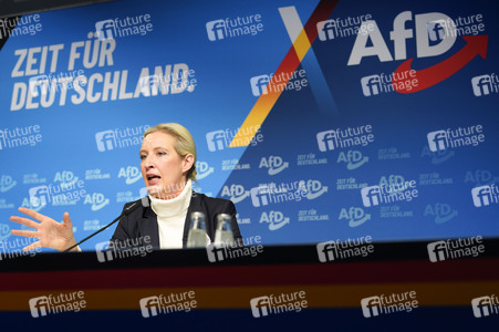 Pressekonferenz zur Präsentation des Kanzlerkandidaten der AfD für die Bundestagswahl 2025 in Berlin