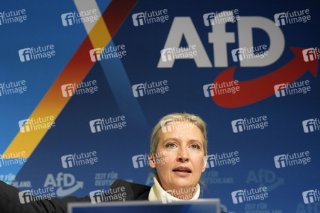 Pressekonferenz zur Präsentation des Kanzlerkandidaten der AfD für die Bundestagswahl 2025 in Berlin